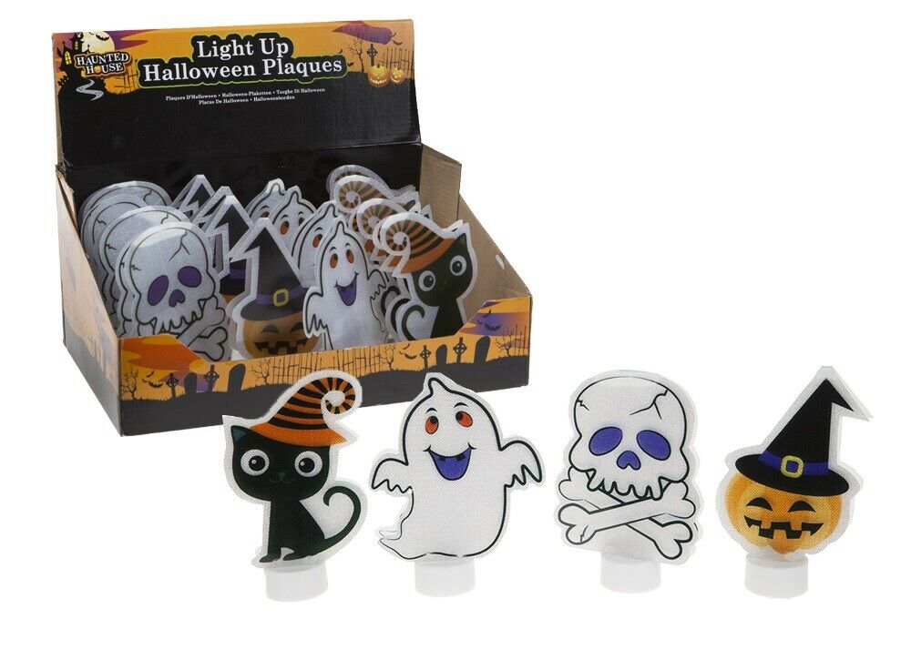 4 x Halloween Lights LED Light Up Table Decorations