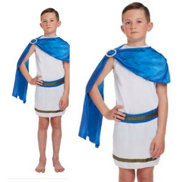 Childrens Roman Caesar Costume World Book Day Fancy Dress Age 4-12 years