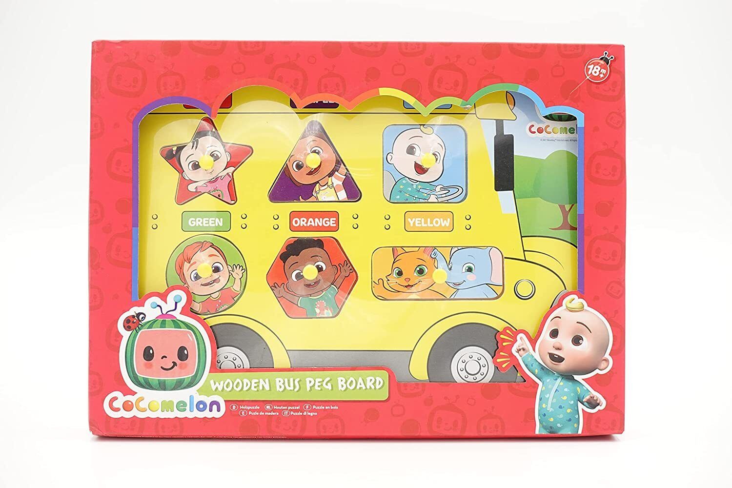Cocomelon Wooden Bus Peg Board  Up To 80% Off RRP – PoundFun™